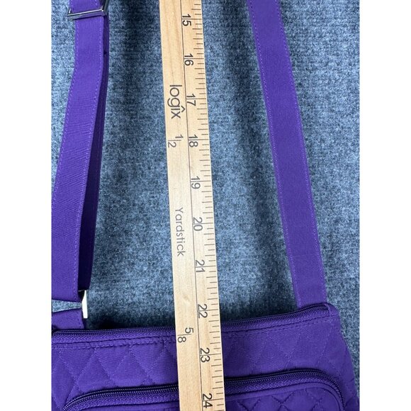 Vera Bradley Small Crossbody Bag Hipster Elderberry Purple Quilted - Picture 4 of 13